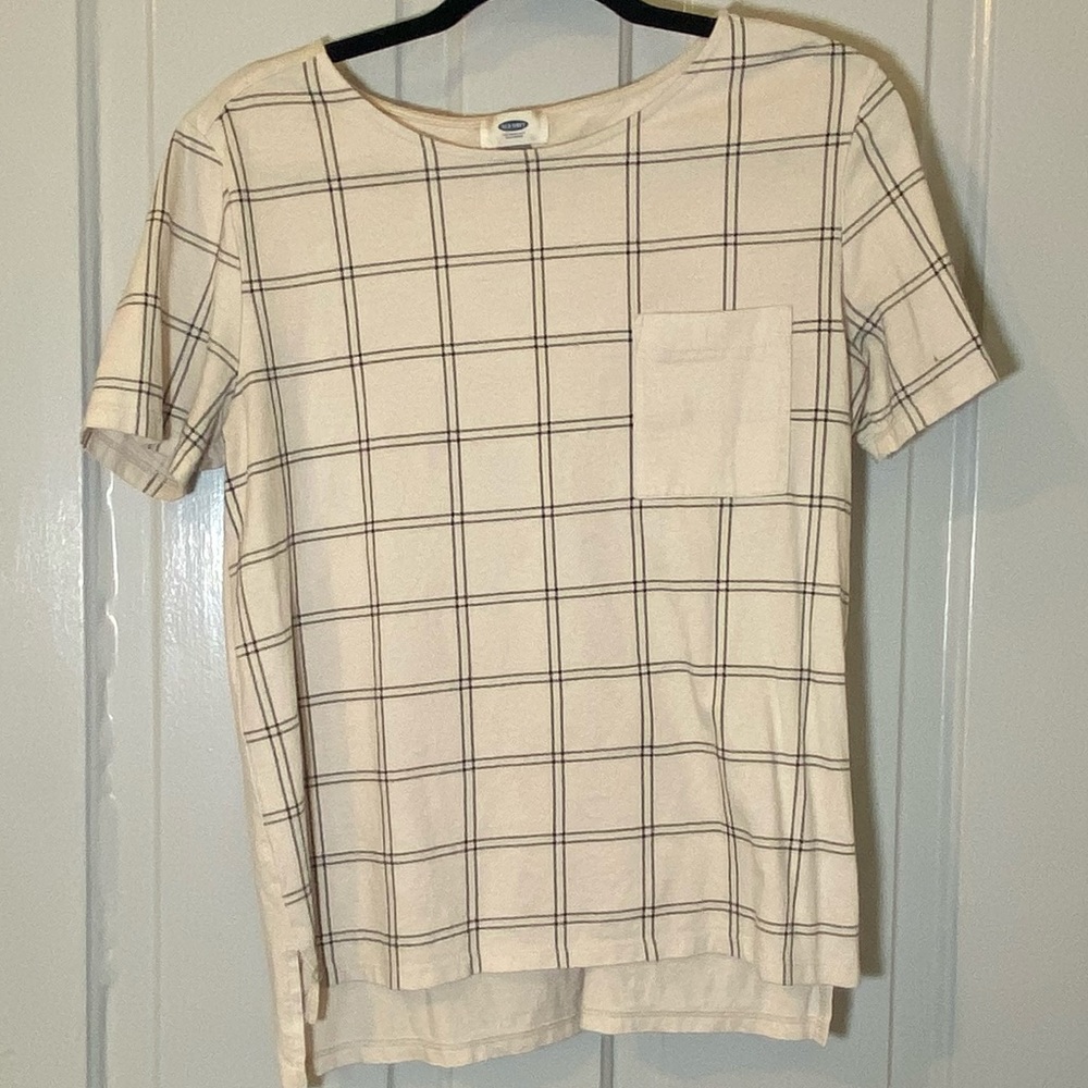 SOLD! Old Navy Plaid Print T-Shirt